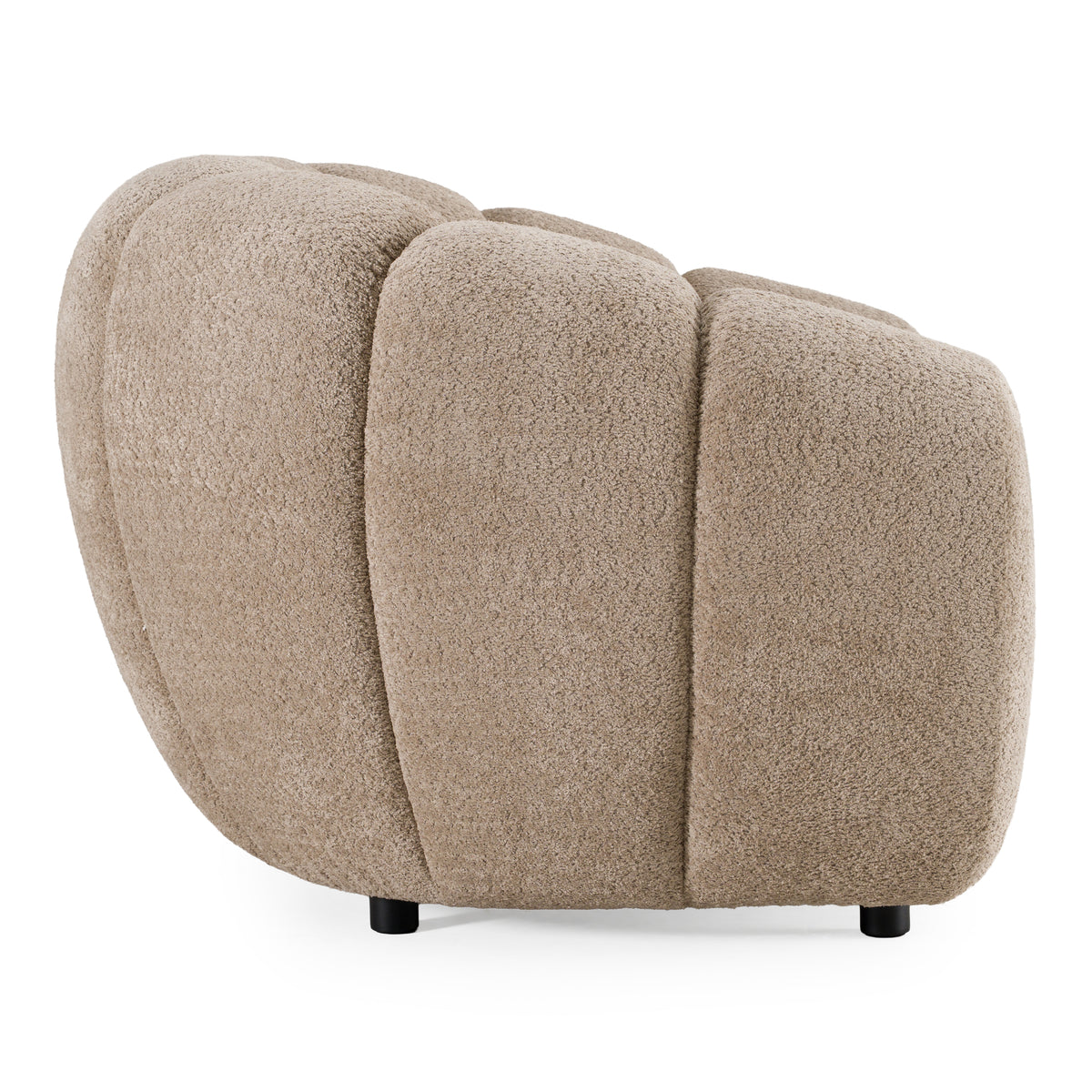 Suki - Modern Taupe Fabric Lounge Chair - original 3