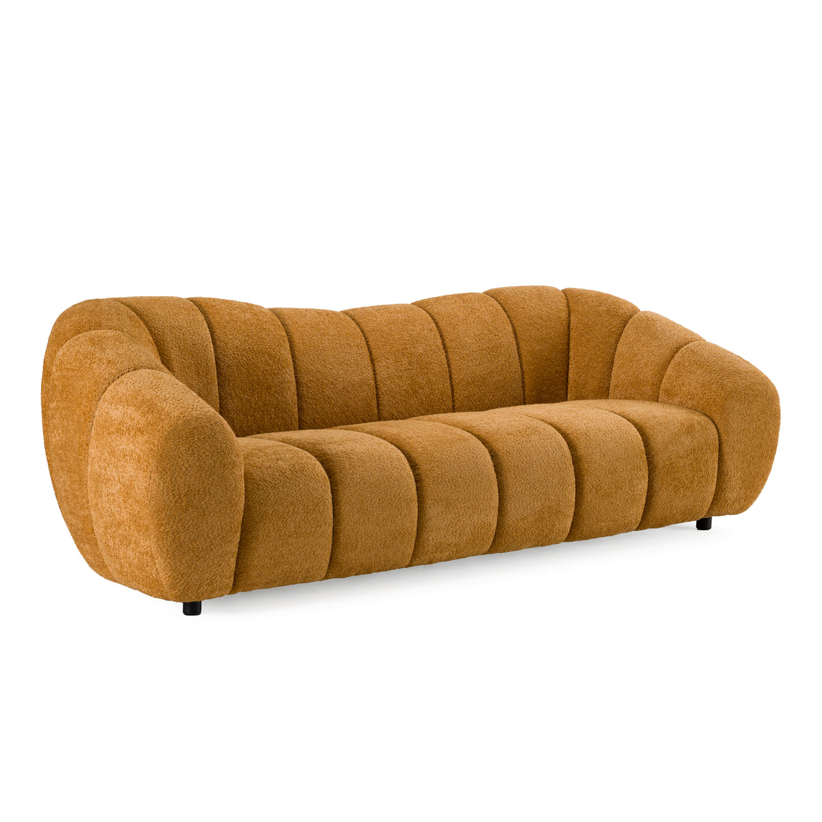 Suki - Modern Camel Fabric Sofa - original 2