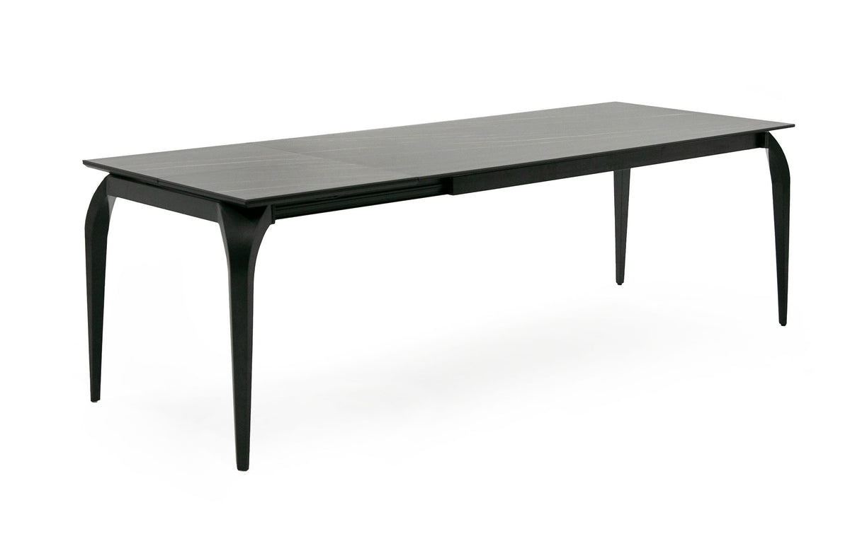 Suri - Modern Black Ceramic Extendable 71"/94.5" Dining Table