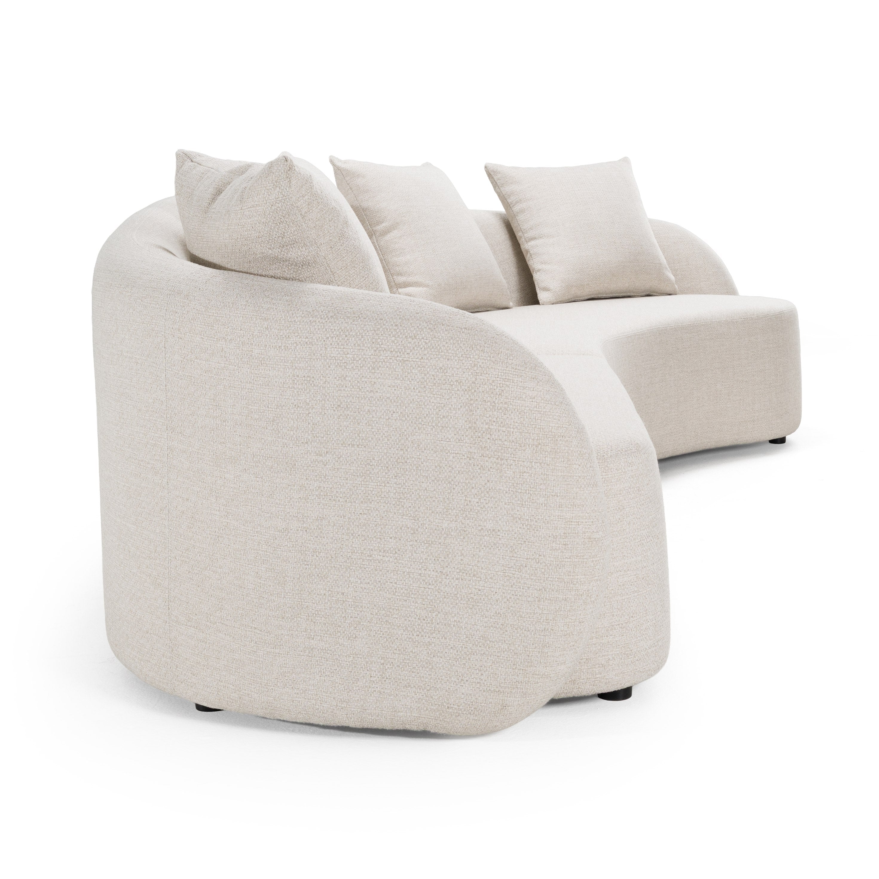 Renava Tabarca - Outdoor Beige Fabric Sectional Sofa