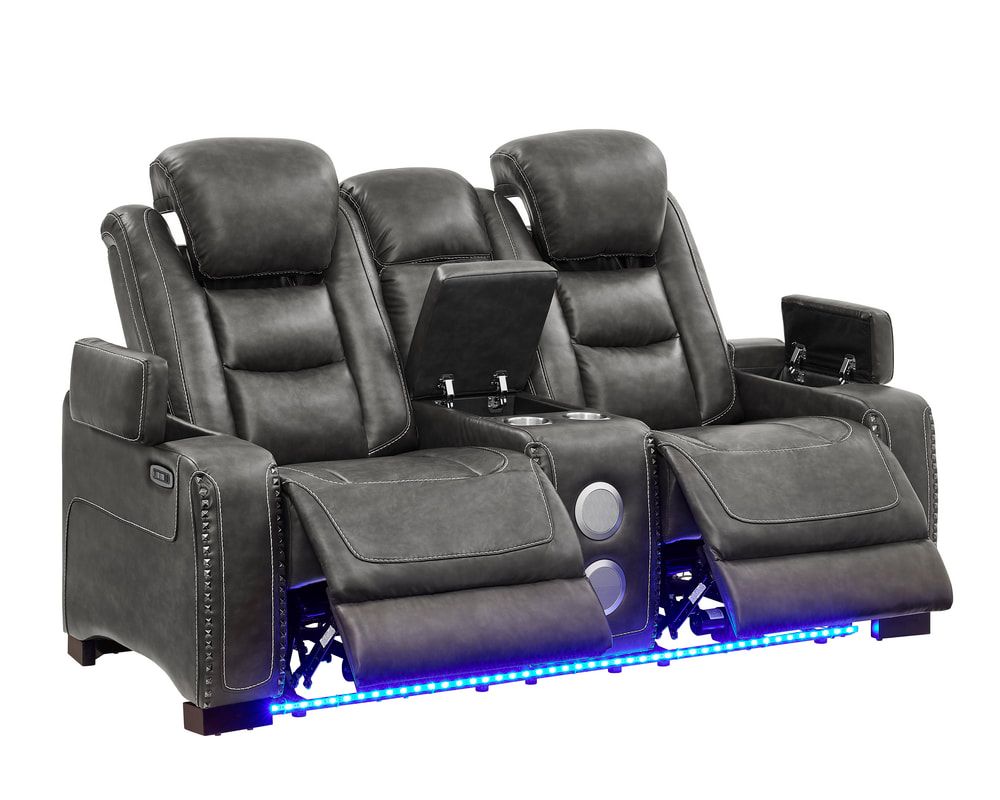 Tesla Gray 3-Piece Power Reclining Set