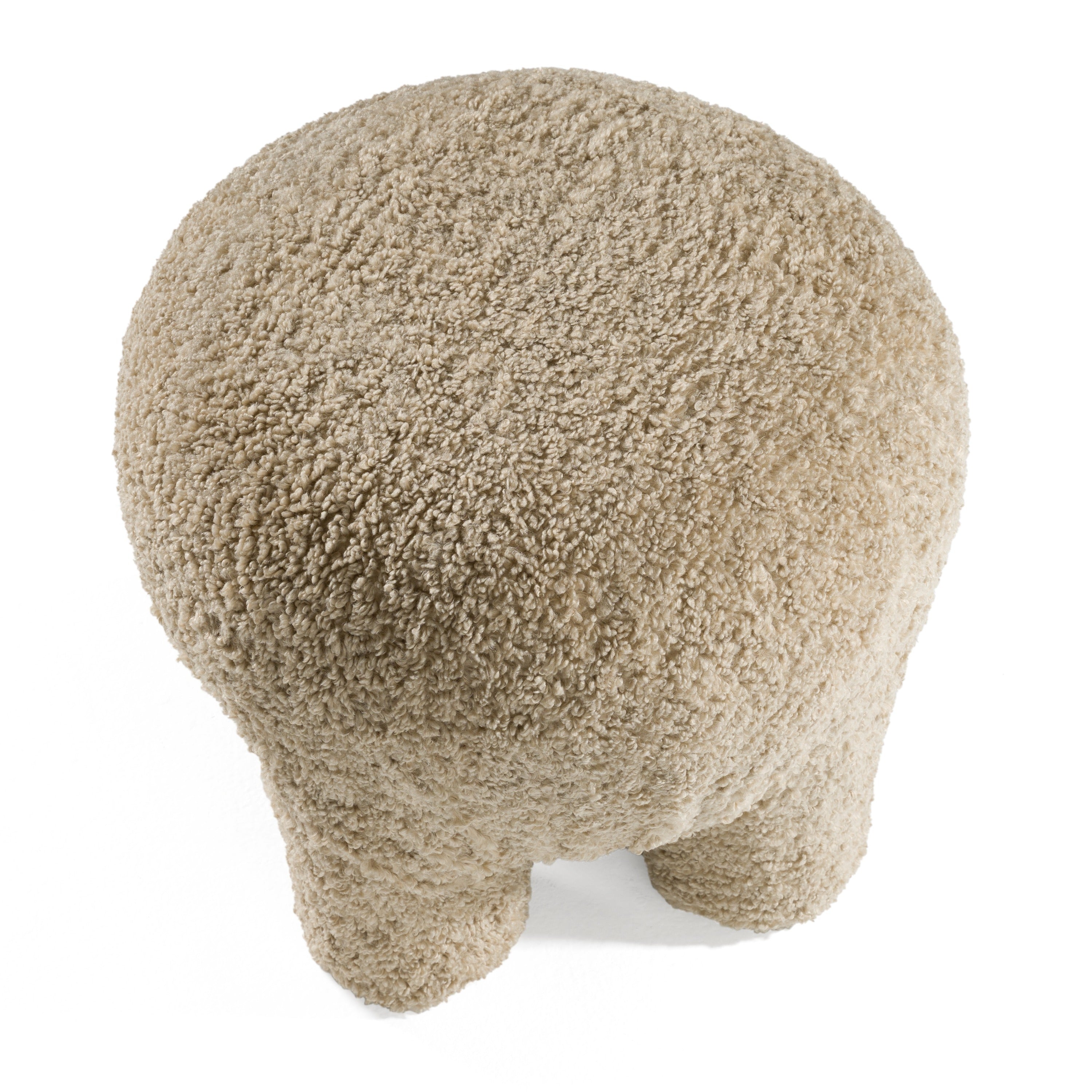 Divani Casa Trevor - Modern Tan Fabric Ottoman