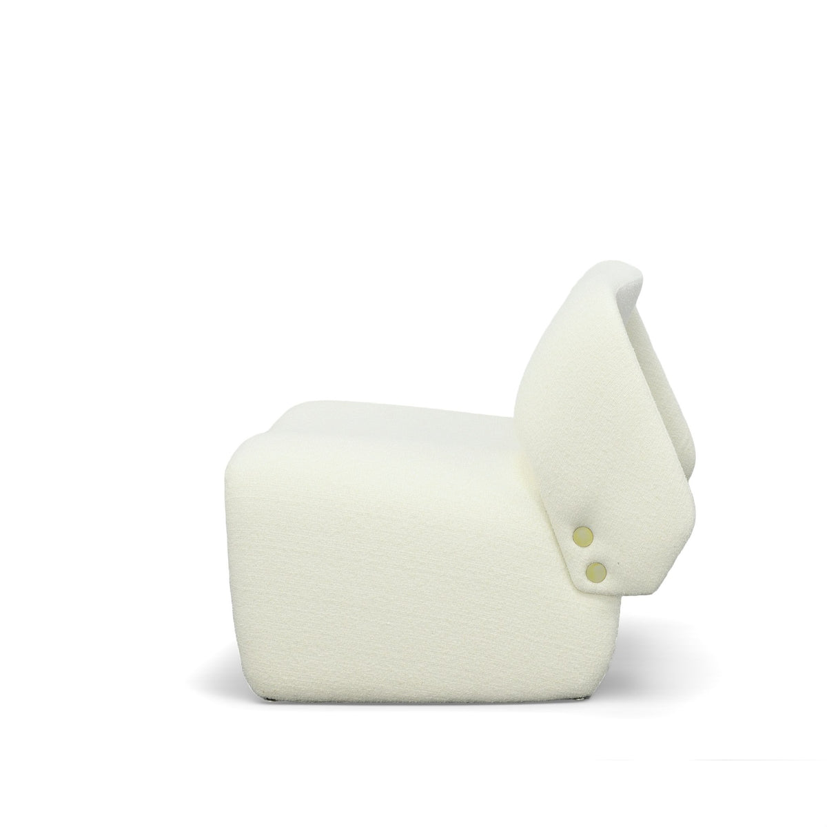 Tristan Modern Off White Fabric Accent Chair