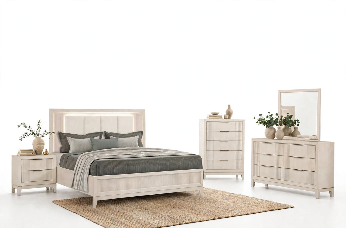 Kensington Modern Grey Bedroom Set