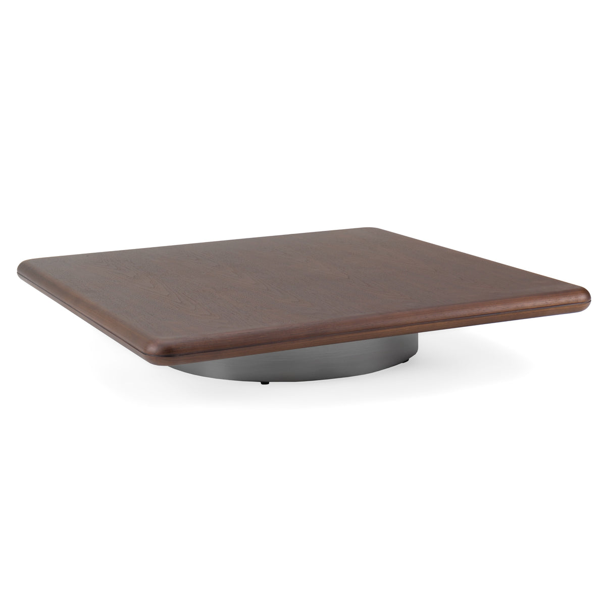 Valley - Modern Walnut + Titanium Low Coffee Table - original 1