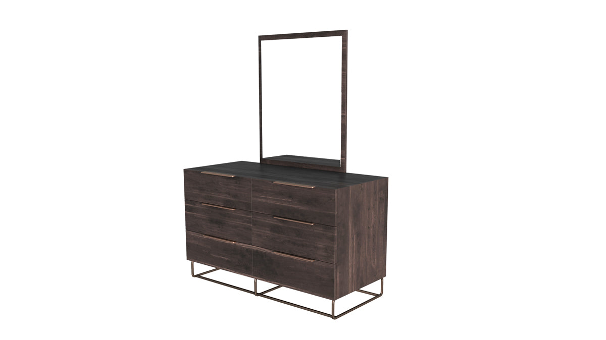 Benzon Italian Modern Dark Rovere Dresser