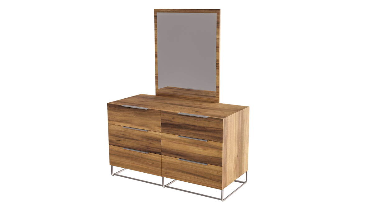Nova Domus Lorenzo Italian Modern Light Oak Mirror