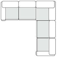 Vicki - Modern Grey Fabric Modular Sectional Sofa-5-Piece Sectional