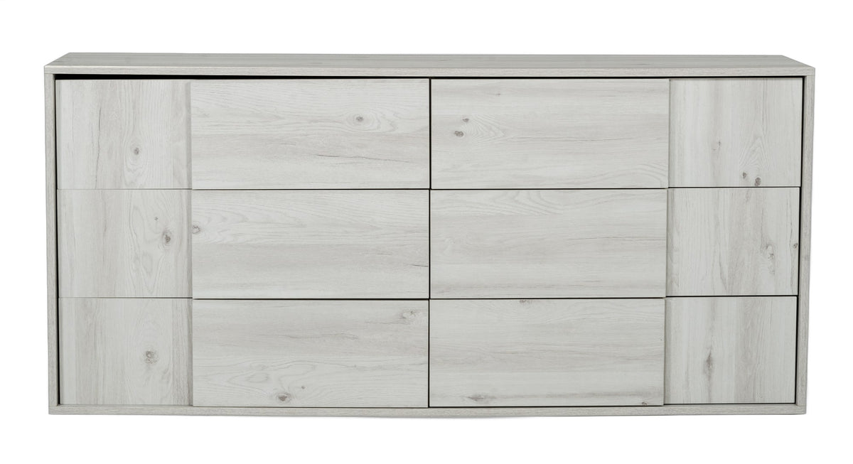 Asus - Italian Modern White Washed Oak Dresser