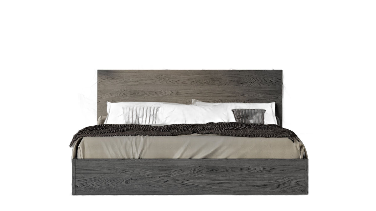 Lucia - Italian Modern Matte Grey / Elm Grey Bedroom Set