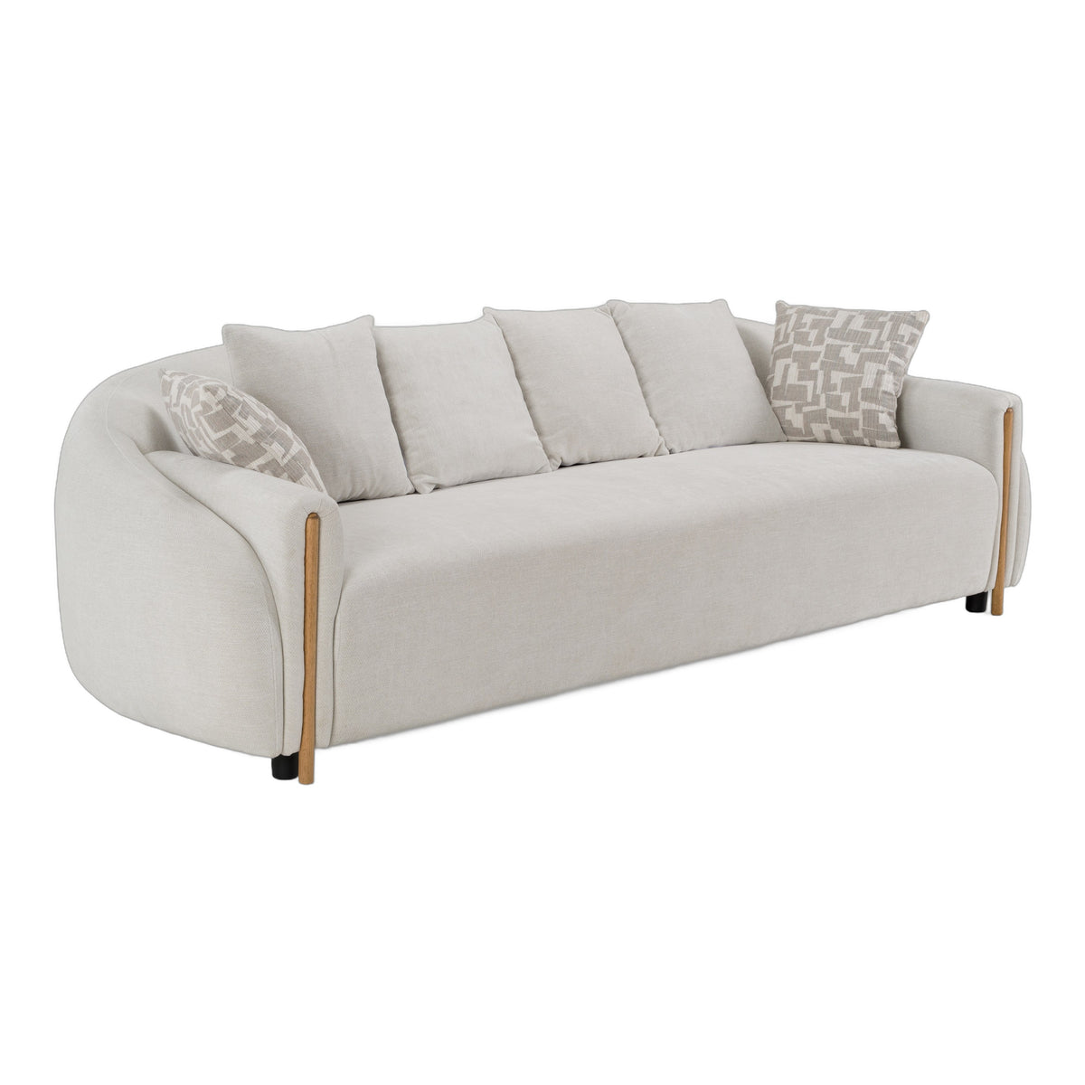 Yorba - Modern Beige Fabric Sofa