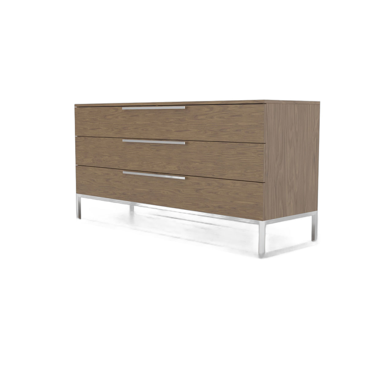 Heloise - Contemporary Walnut & Stainless Steel Dresser