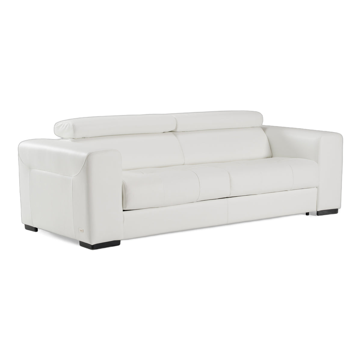 Icon - Modern Italian White Leather Sofa Bed