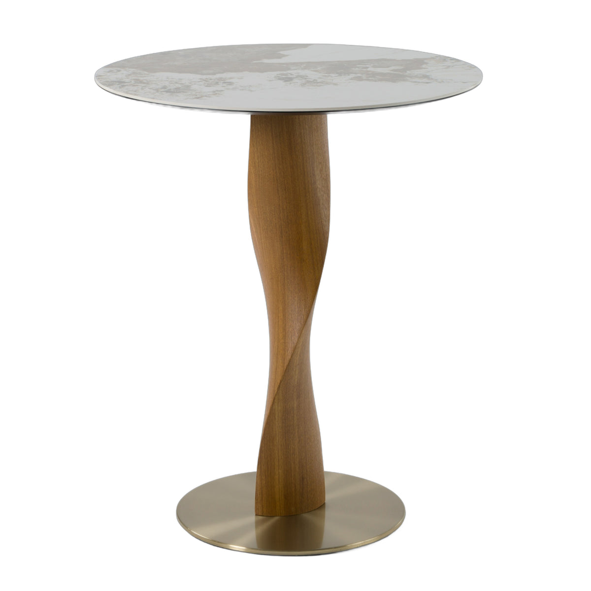 Calvary - Mid-Century Modern Ceramic + Walnut Bar Table