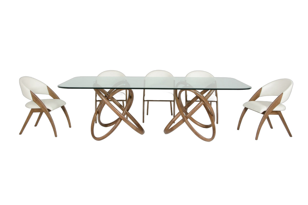 Mason & Lucas Modern Walnut Dining Set
