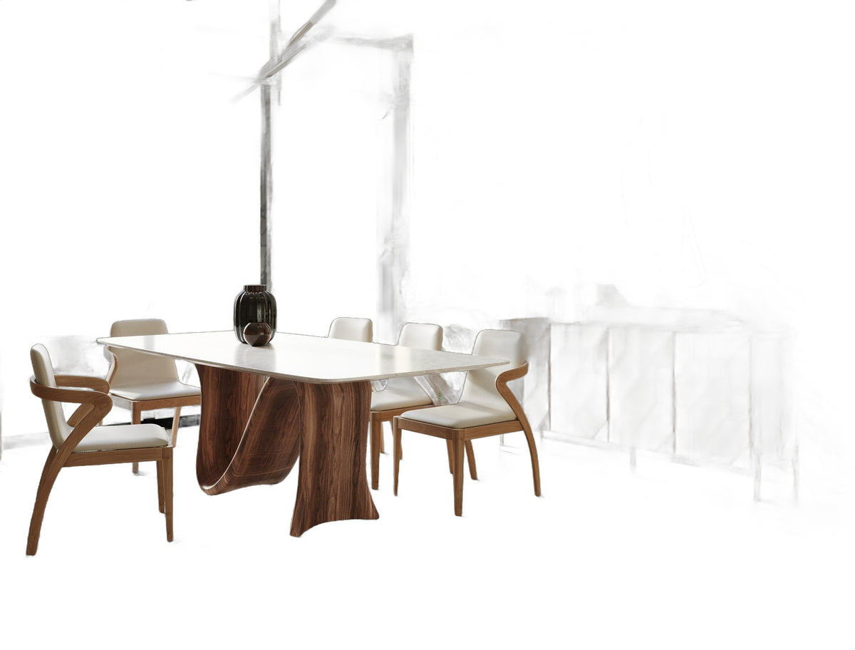 Killeen - Modern Gold + Walnut Buffet
