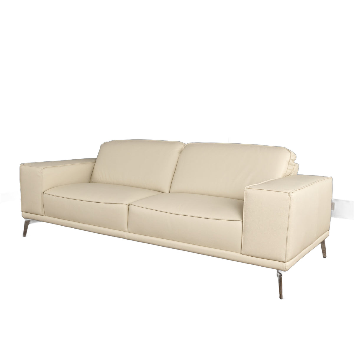 Soho - Italian Off White Leather Sofa