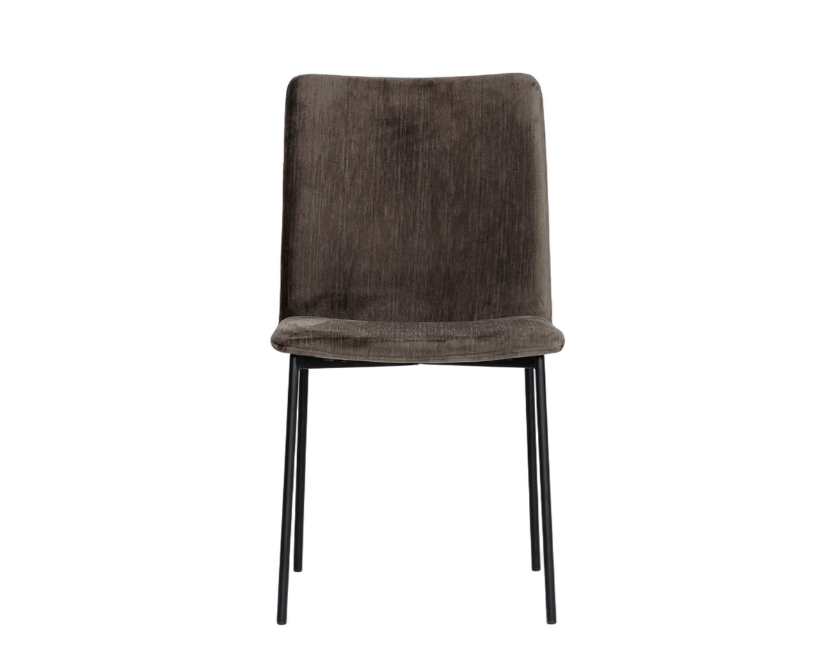 Maggie - Modern Black and Brown Dining Chair (Set of 2)