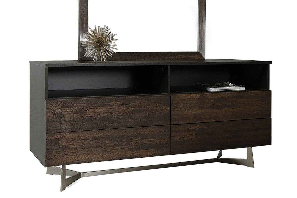 Wharton Modern Dark Aged Oak Dresser