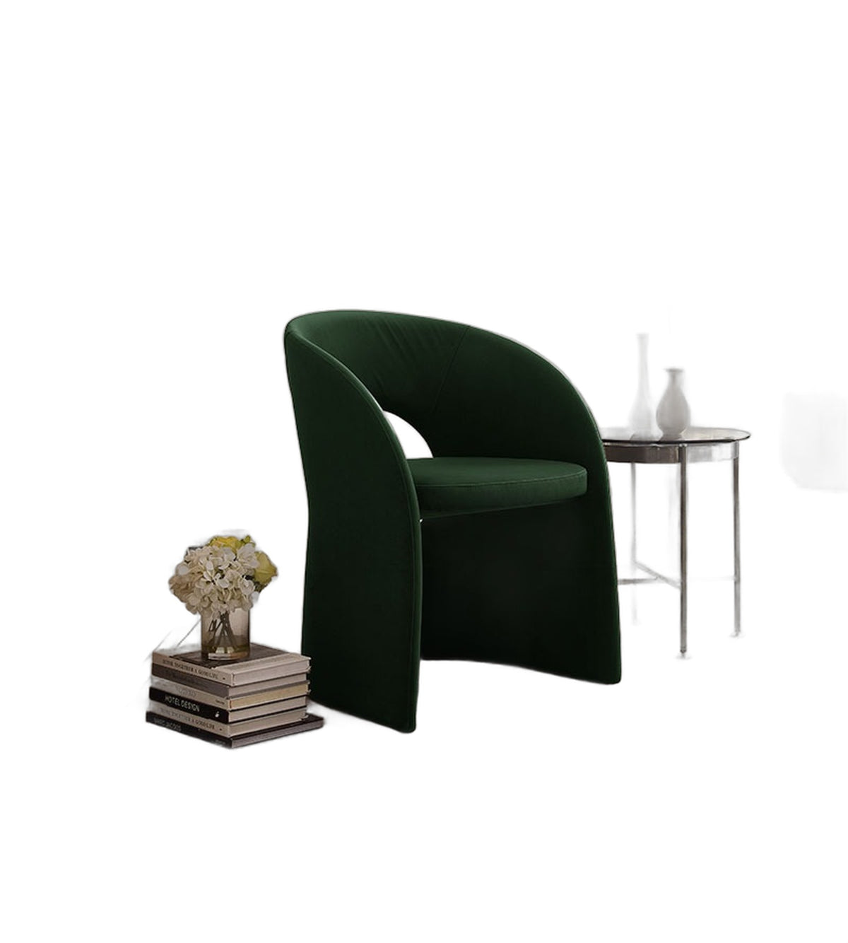 Brea - Modern Green Fabric Dining Chair