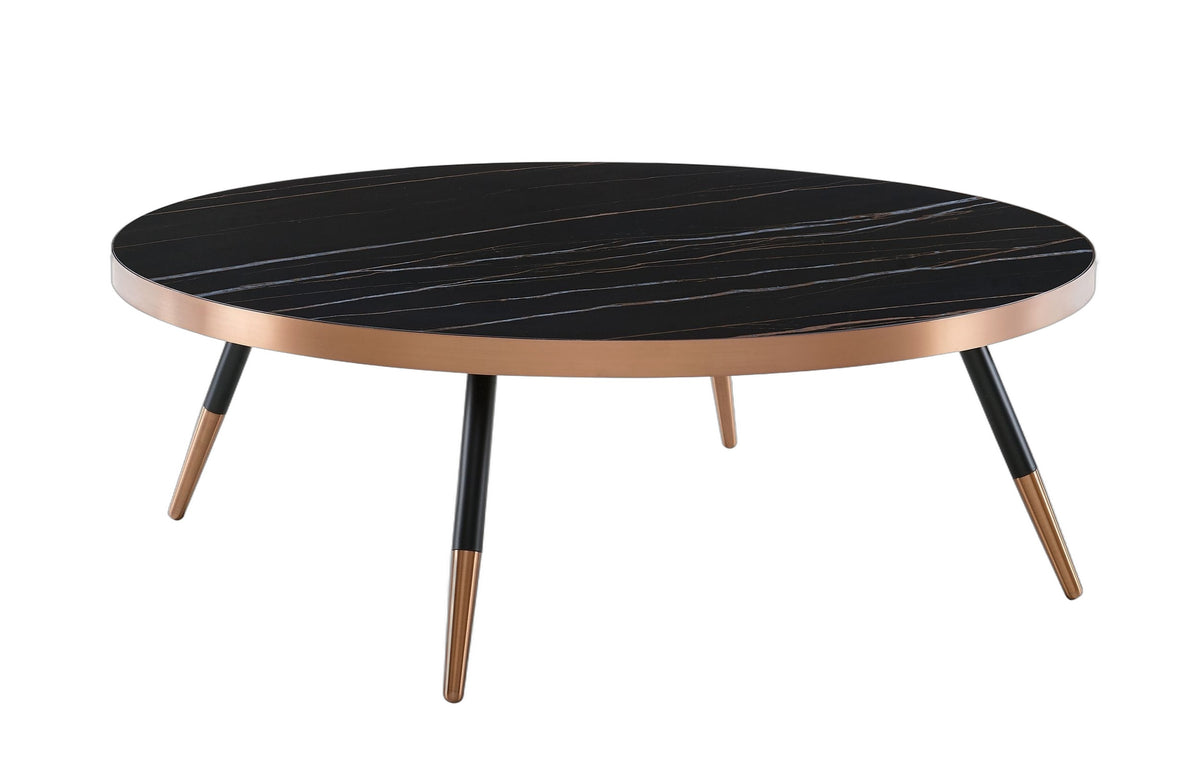 Cayson - Modern Black Ceramic Coffee Table