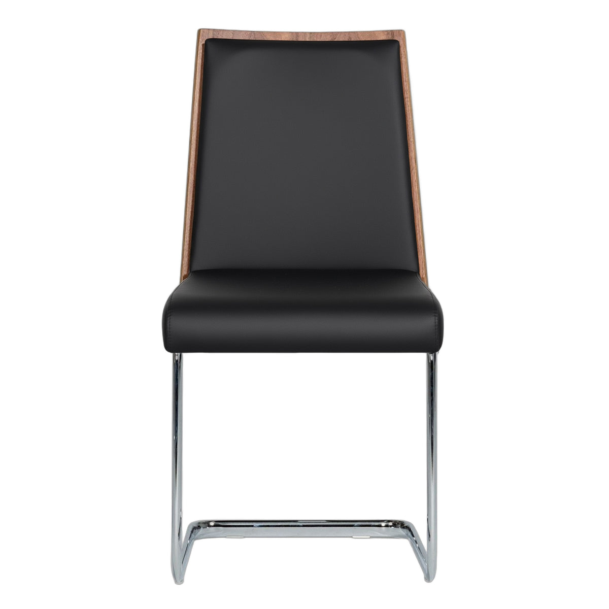 Morgan - Modern Black & Walnut Dining Chair (Set of 2)