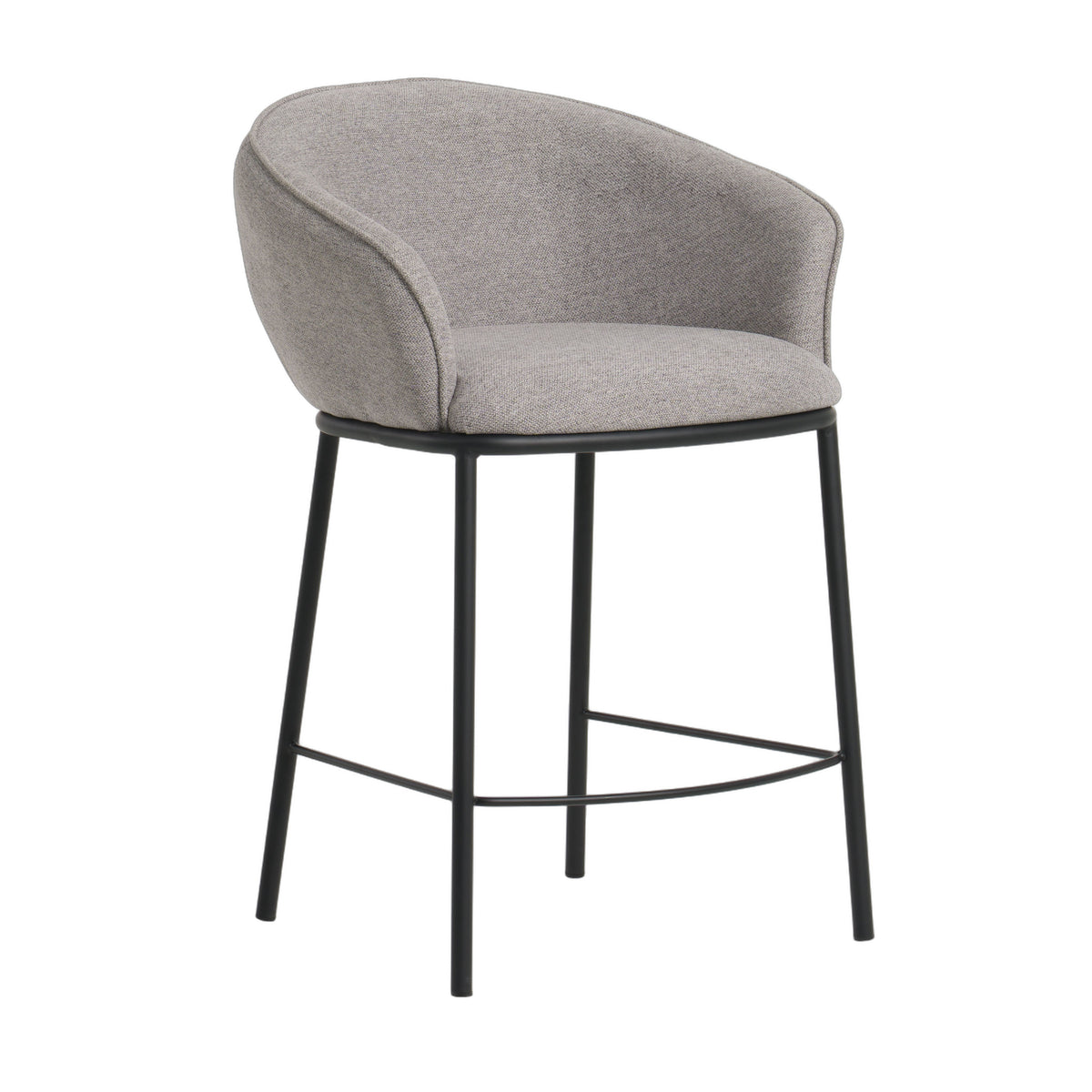Rumi - Modern Grey Counter Stool