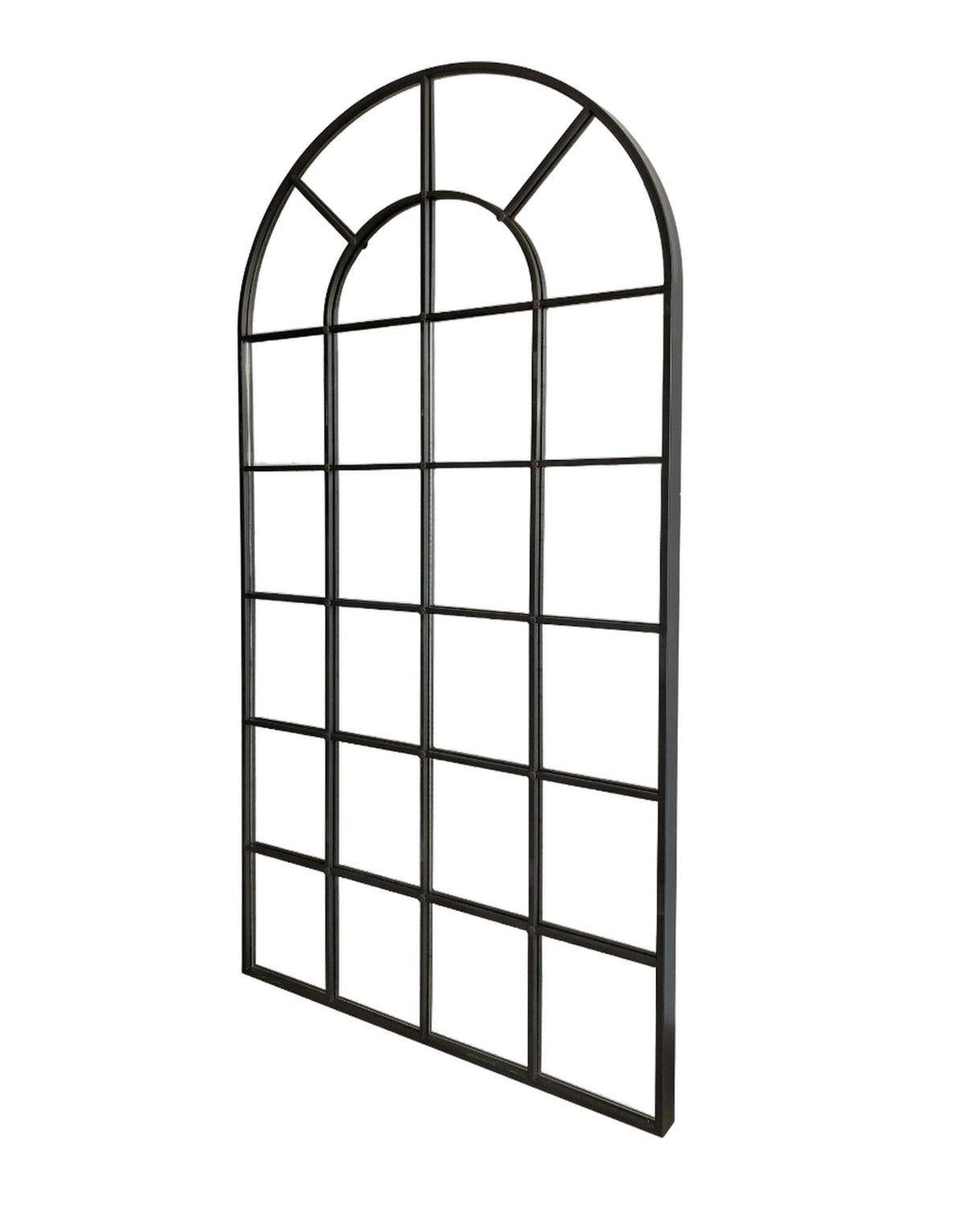 Grady - Industrial Antique Black Floor Mirror