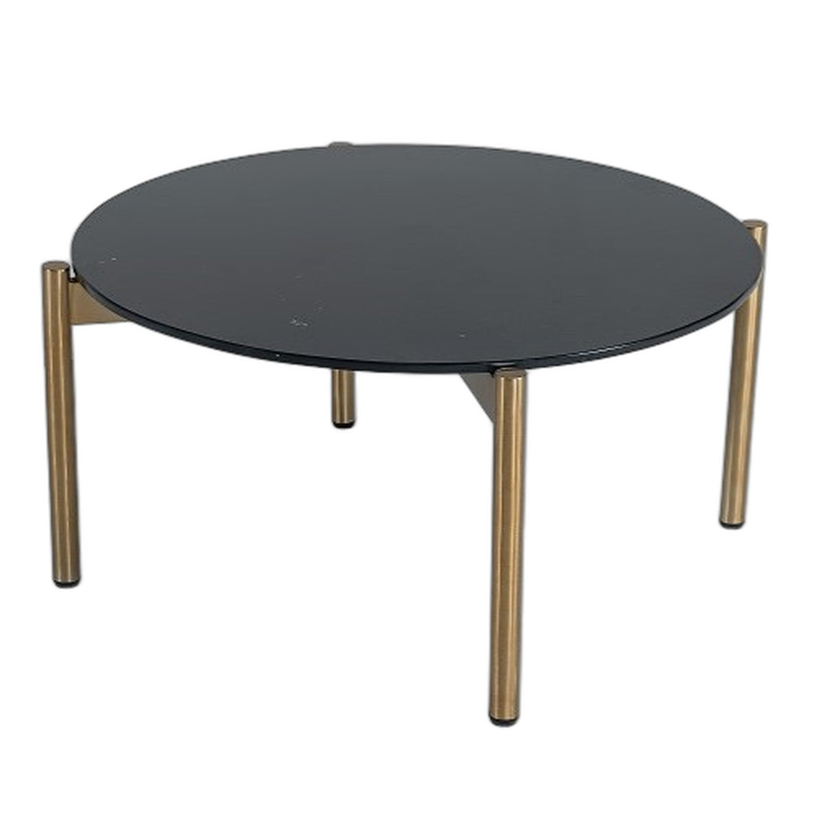 Denzel - Black Marble + Gold Coffee Table