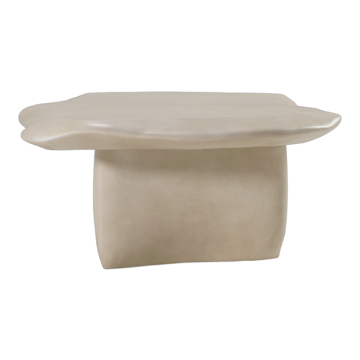 Slone - Modern Beige Concrete Coffee Table