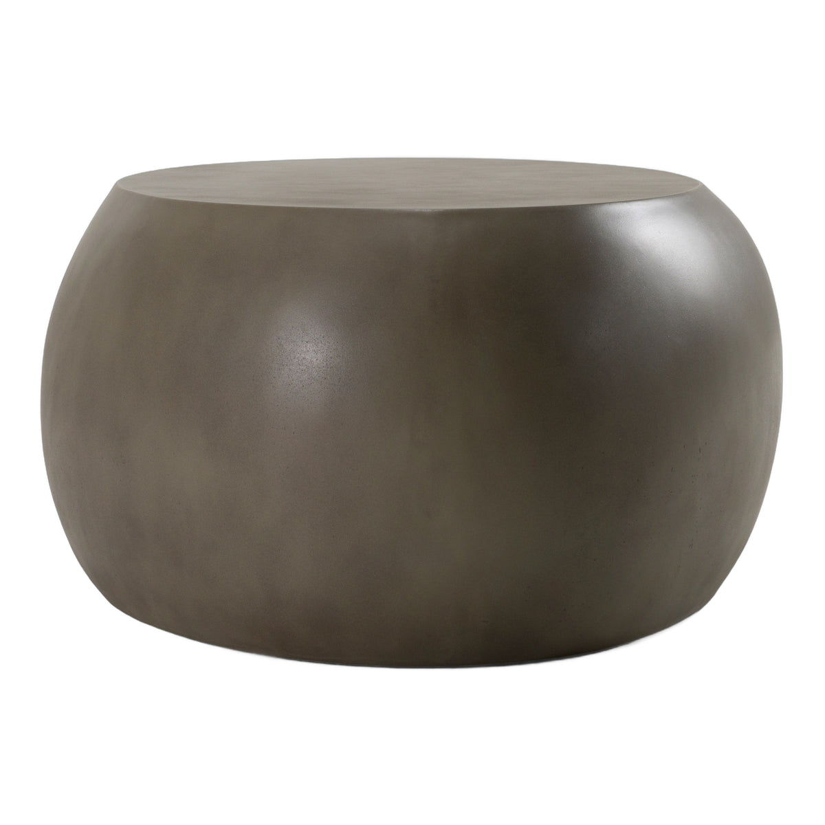 Denny - Modern Grey Concrete Oval Coffee Table