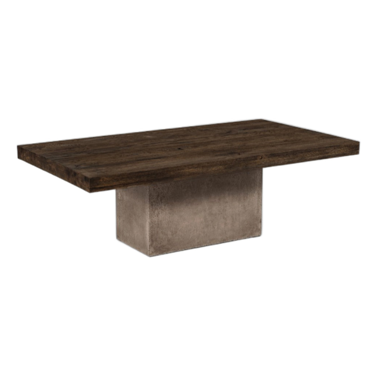 Renzo Modern Oak & Concrete Coffee Table