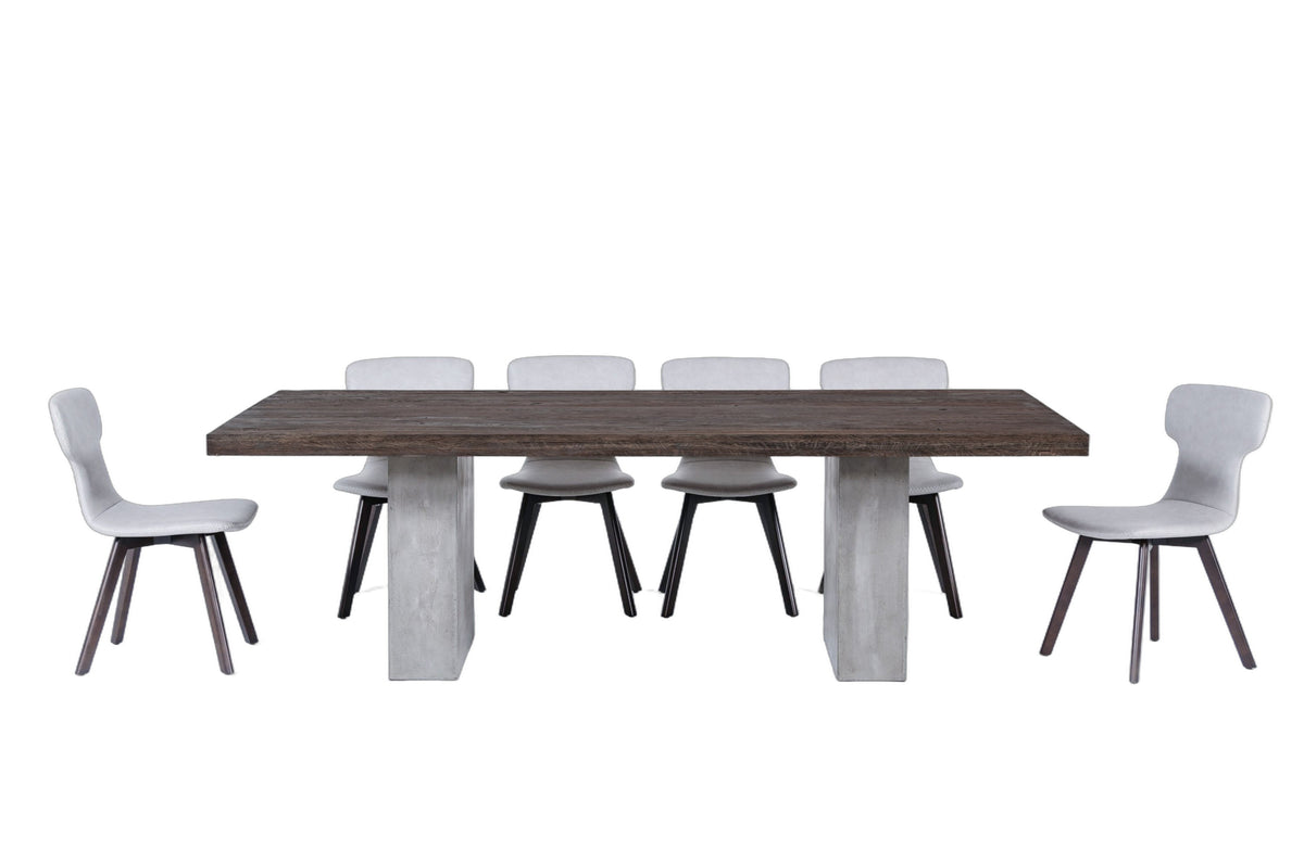 Renzo Modern Oak & Concrete 94" Dining Table