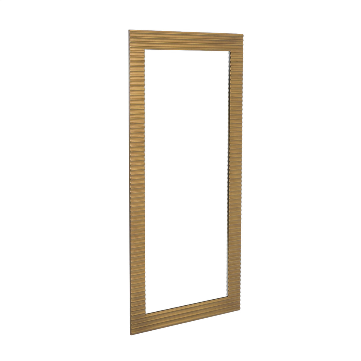 Glinda - Modern Brushed Brass Floor Mirror