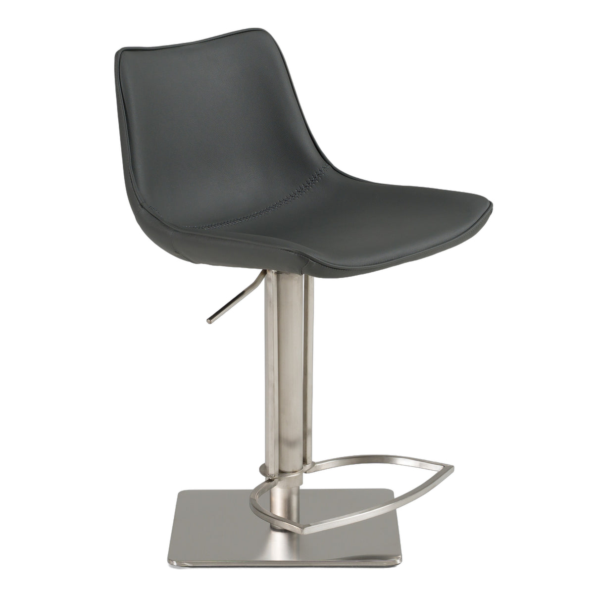 Manning - Modern Grey Bar Stool - premium white background