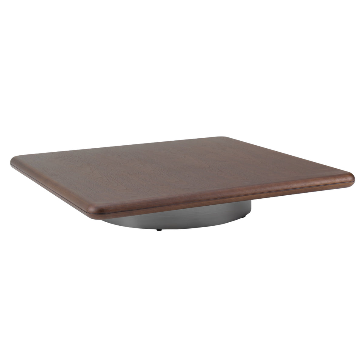 Valley - Modern Walnut + Titanium Low Coffee Table