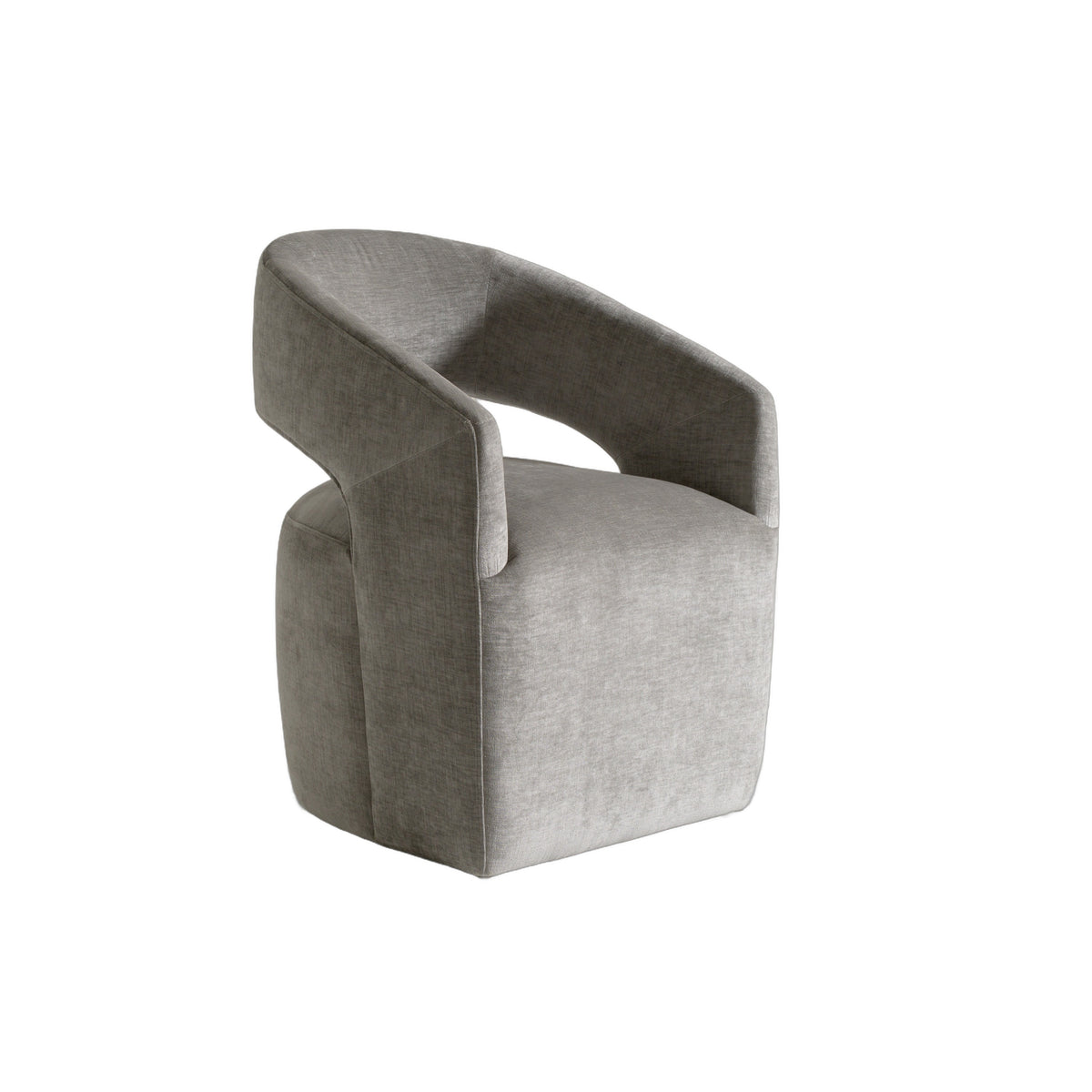 Angie - Modern Grey Fabric Dining Chair