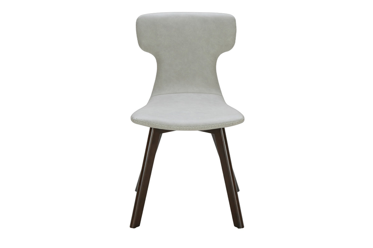 Zach - Modern Grey Eco-Leather Dining Chair (Set of 2)