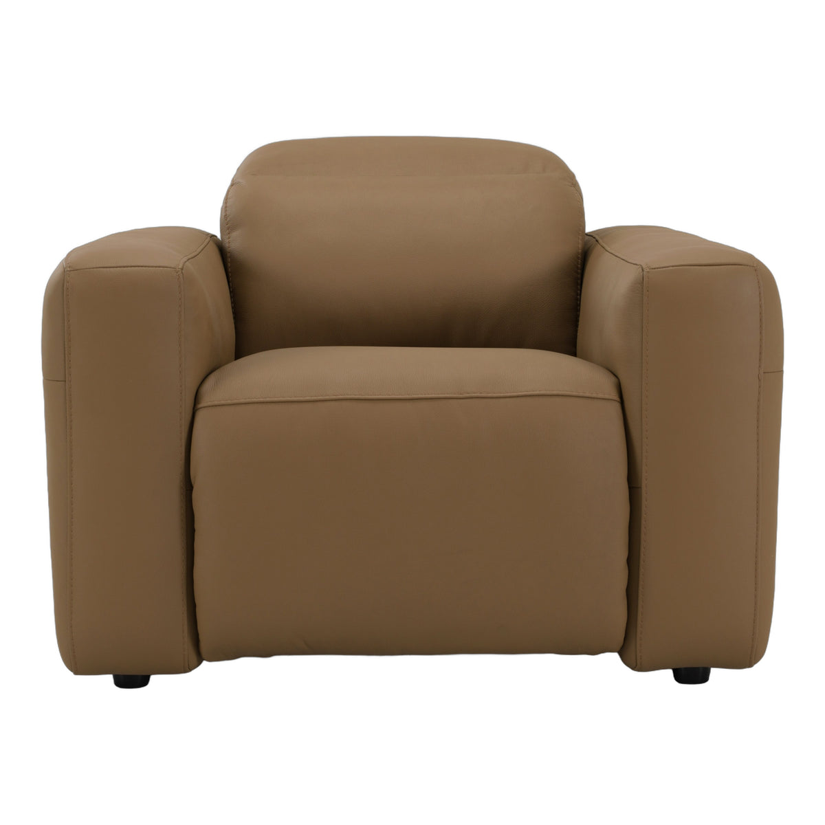 Jessop - Modern Brown Leather Recliner Chair