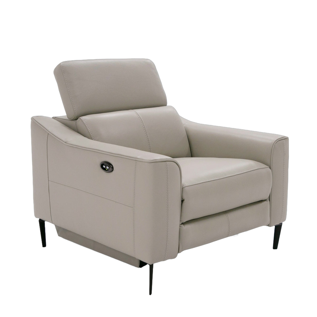 Eden - Modern Grey Leather Armchair