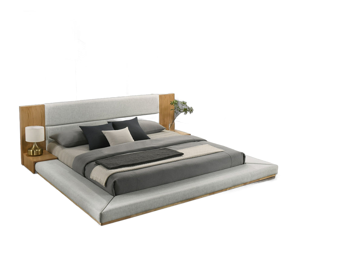 Jagger Modern Natural Oak Bed