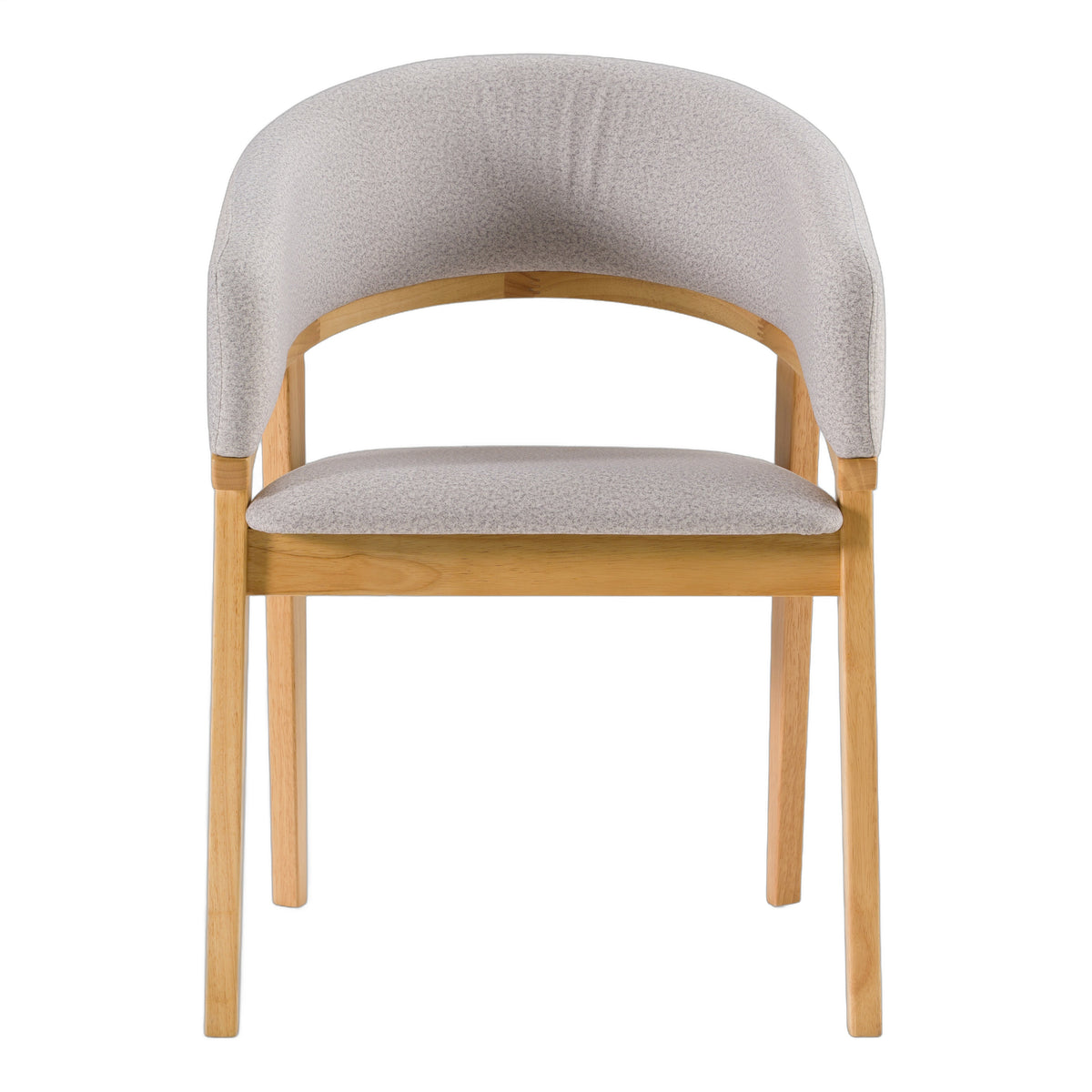 Truman - Mid-Century Modern Grey + Natural Oak Dining Chair