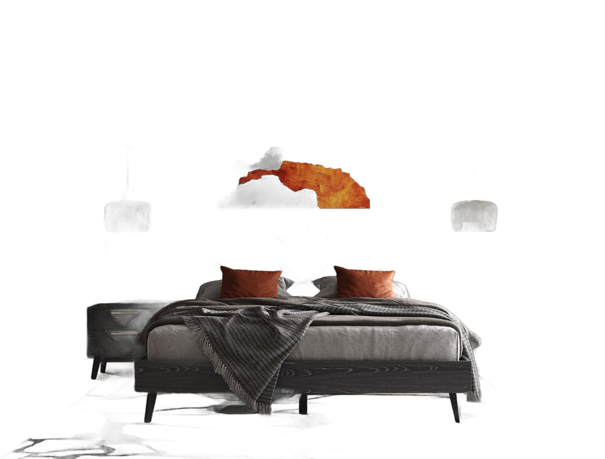 Diana - Modern Grey Ash Nightstand