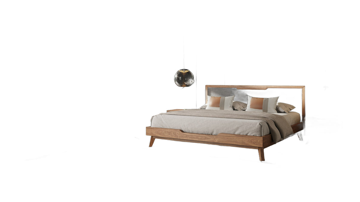 Soria Mid-Century Walnut Nightstand