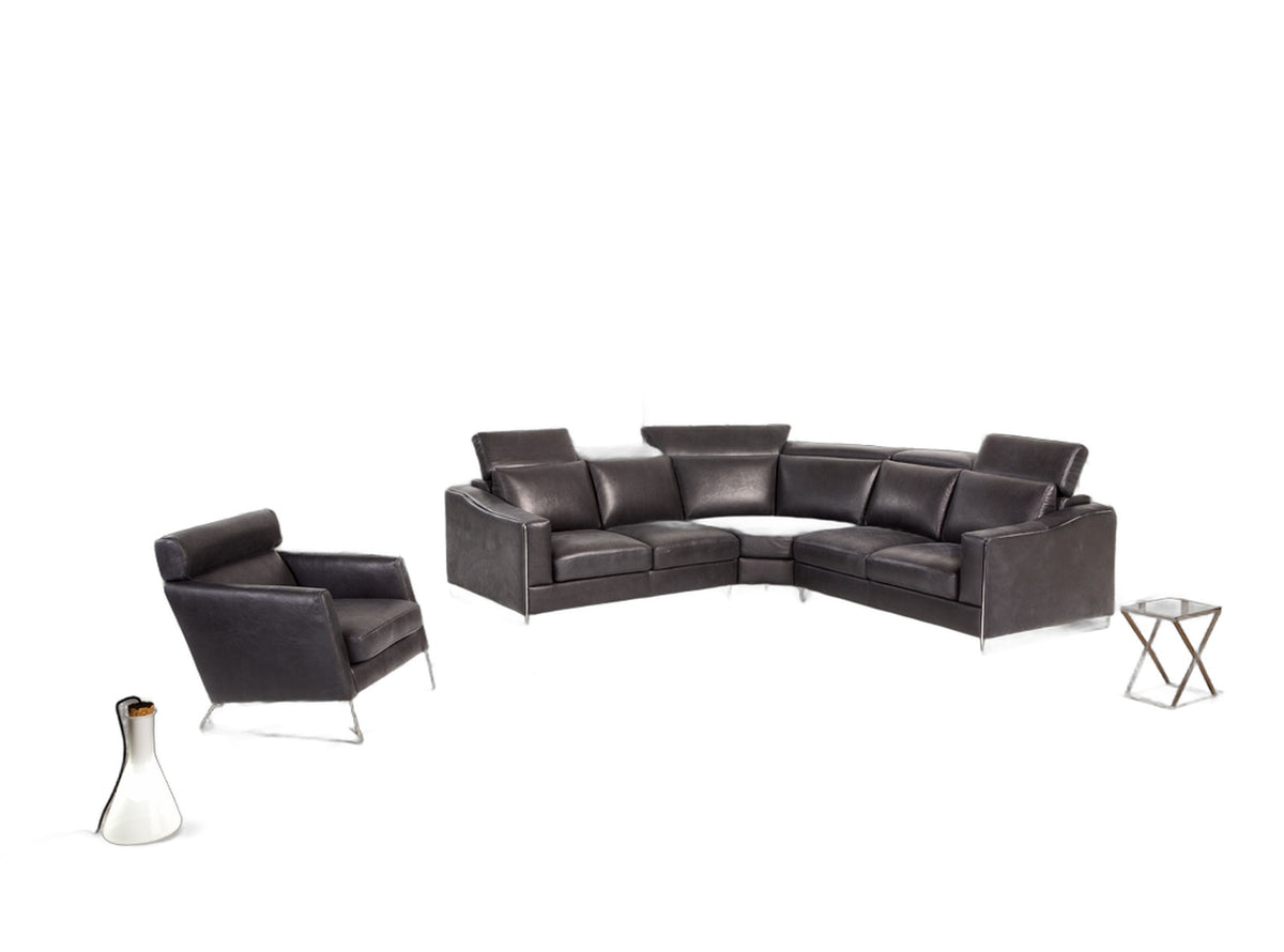 Emory - Modern Black Leather Chair