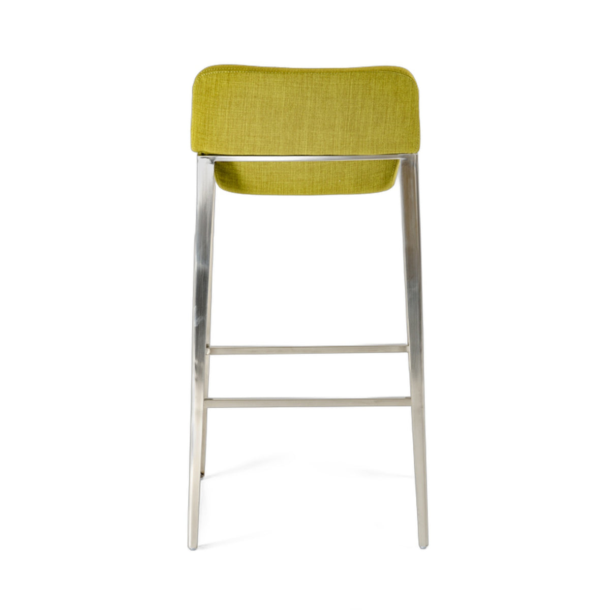 Adhil Mid-Century Green Fabric Bar Stool