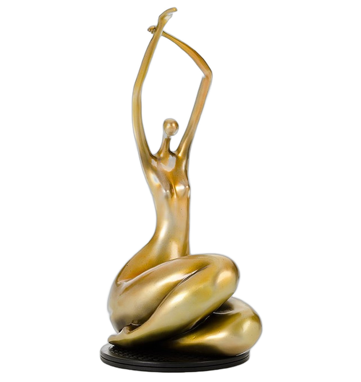 SZ0425 Modern Gold Lass Sculpture