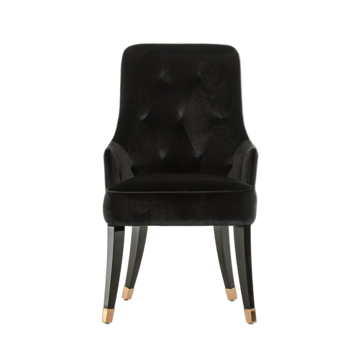 Larissa Modern Black Fabric Dining Chair
