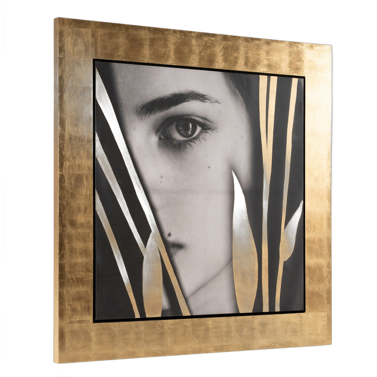 Kubia - Modern Gold 71" x 71" Painting