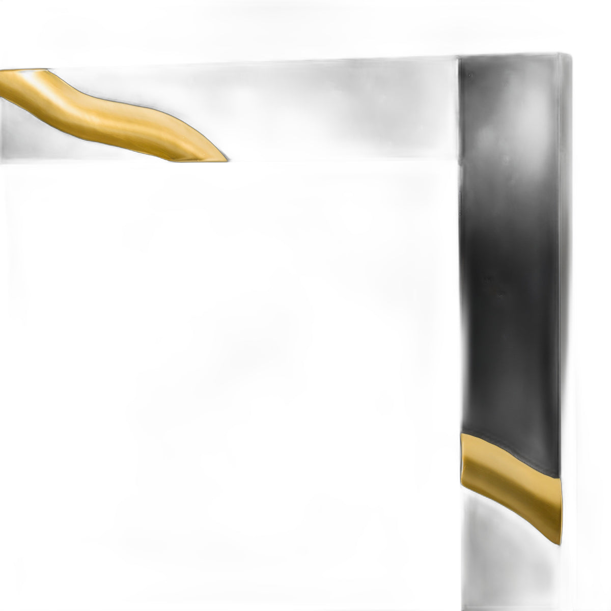 Aspen - Modern Black Large Mirror